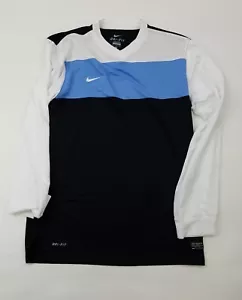 Nike authentic team RARE sample Soccer Jersey Swoosh #12 blue Dri-Fit Medium - Picture 1 of 6