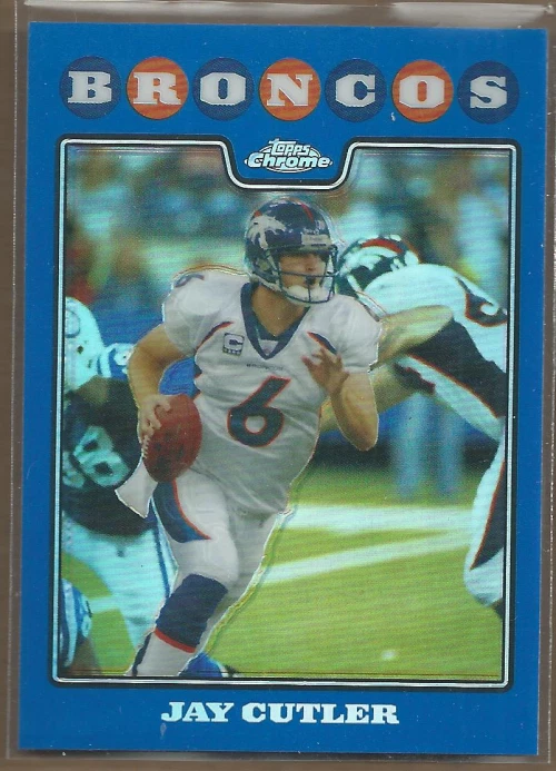 2008 Topps Chrome Blue Refractors Football Card Pick - Image 1 of 1