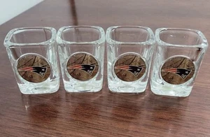 Menge 4 New England Patriots NFL Square SCHNAPSGLAS RealTree Camo - Bild 1 von 6