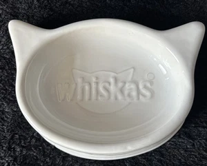 Whiskas white cat head shaped novelty food bowl Limited Edition Ceramic - Picture 1 of 4