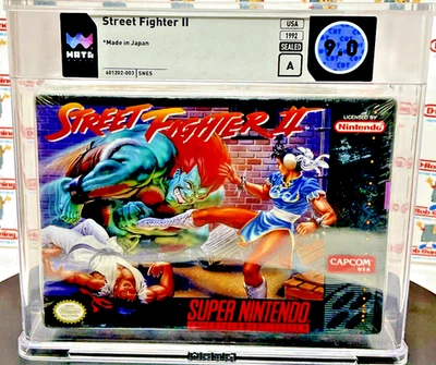 Street Fighter II 2 Super Nintendo SNES New Sealed Wata VGA CGC PSA Graded JAPAN - Image 1 of 4