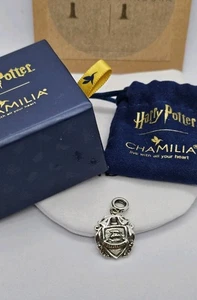 Chamilia X Harry Potter Hufflepuff crest Dangle charm Cham 925 With Bag And Box - Picture 1 of 10