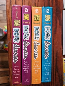 Dork Diaries Lot 1,2,3,4,5 (Hardcover) Book Lot of 5 (revised) - Picture 1 of 2