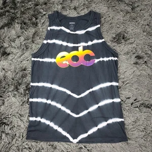 EDC Electric Daisy Insomniac Tanktop Herren Medium schwarz Batik hergestellt in den USA - Bild 1 von 13