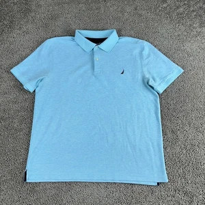 Nautica Shirt Mens Extra Large Light Blue Performance Deck Polo Classic Fit - Picture 1 of 10