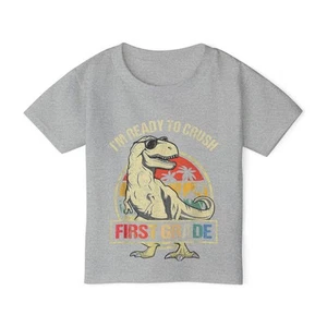 Dinosaur Toddler T-Shirt, Cute Kids Tee, Back to School, First Grade [...] - Picture 1 of 21