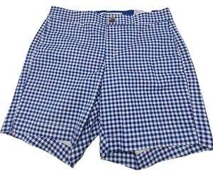 Old Navy blau weiß karierte Bermuda Shorts Größe 6 neu mit Etikett Alltag - Bild 1 von 9