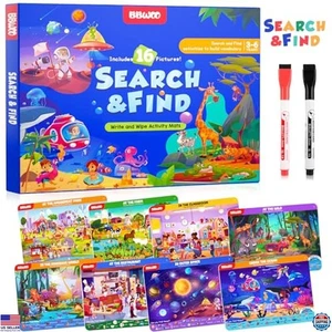 Suchen & Finden Aktivitätsbücher für Kinder 3-5 - Lustige Reisespiele & pädagogische Geschenke - Bild 1 von 6