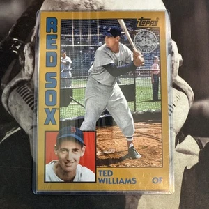 Topps 84-12 Ted Williams Gold Jumbo 2019 5x7 SP Gold #3/10 - Imagen 1 de 3