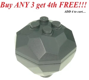 ☀️NEW LEGO Rock 4 x 4 Octagonal Boulder - Dark Bluish Gray - Picture 1 of 2