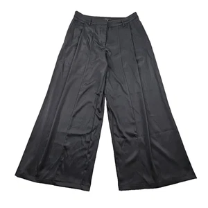 Pantalones Forever 21 Palazzo para mujer XL negros plisados NUEVO pierna ancha nuevos con etiquetas bolsillos de lujo - Imagen 1 de 13
