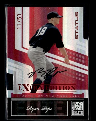Ryan Pope 2007 Elite Extra Edition Red Status Die Cut Auto 11/50 - Image 1 of 2