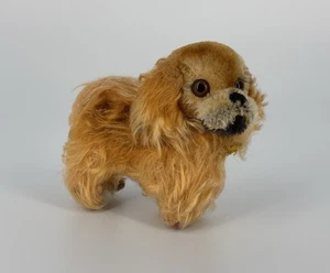 VINTAGE 50'S ORIGINAL STEIFF "PEKY" Pekingese DOG BLUE RIBBON 4” Tall - Picture 1 of 9