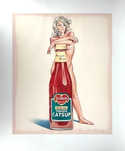 *GRAFIK MEL RAMOS DELLA MONTY 1972 BISCHOFBERGER ZÜRICH POP ART - Bild 1 von 15