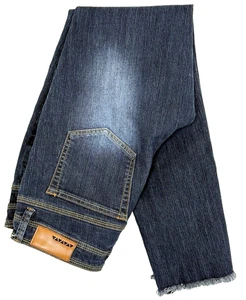 Dollhouse Juniors Size 11 Jeans Alexa Skinny Raw Hem 5 Pocket Dark Wash Y2K - Picture 1 of 14