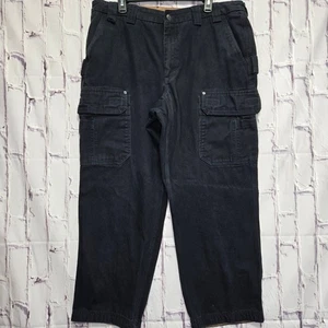 Duluth Trading Co Relaxed Fit Cargohose schwarz Baumwolle Herren 40x32 Utility Canvas - Bild 1 von 11