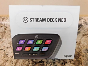 New Elgato Stream Deck Neo Streaming Pad 10GBJ9911 Black - Picture 1 of 1