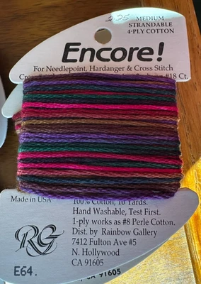 Encore! Rainbow Gallery Medium stradable 4 ply cotton assortment H - Image 1 of 3