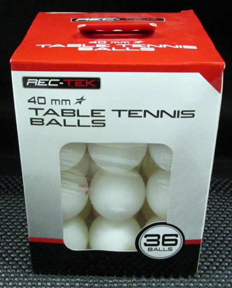 Rec-Tek 40mm Table Tennis Balls Pink Pong 36 Pcs (Beer Pong) - Image 1 of 2