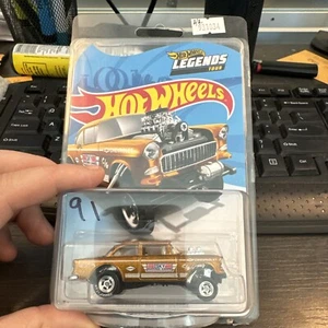 2020 Hot Wheels Legends Tour 55 Chevy Bel Air Gasser Real Riders With Protector - Picture 1 of 7