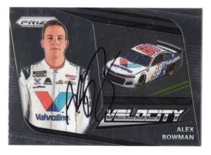 HANDSIGNIERT Alex Bowman 2020 Panini Prizm Racing VELOCITY signed NASCAR Card COA - Bild 1 von 2