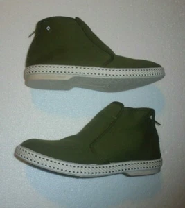 RIVIERAS BOOTS CLASSIC 10° CHAUSSURES EN TOILE COTON CANVAS POINTURE FR38 KAKI - Picture 1 of 12