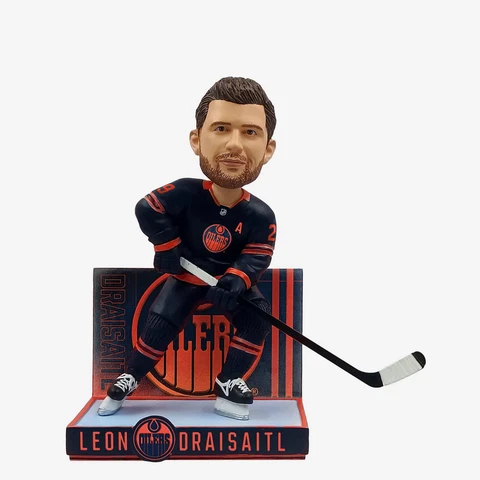 Leon Drainait Edmonton Oilers Alternate Jersey Bobblehead NHL Cover