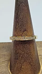 Michael Anthony 14K Gelbgold Diamant Ehering Größe 7,25 - Bild 1 von 8