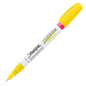 Sharpie Oil-Based Paint Marker, Extra Fine Point, Yellow Ink, 1-Count