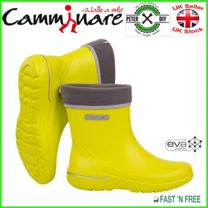 WOMEN WELLIES Ladies Wellingtons Camminare EVA WOMENS BOOTS Roma LIME - Picture 1 of 2