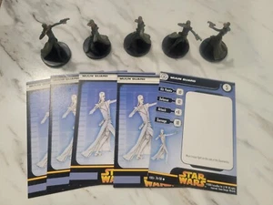 Star Wars Miniatures REVENGE OF THE SITH 5 Muun Guards 34/60 - Picture 1 of 3
