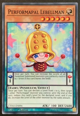 Performapal Lebellman | CYHO-EN094 | 1st Edition | Common | YuGiOh - Image 1 of 3