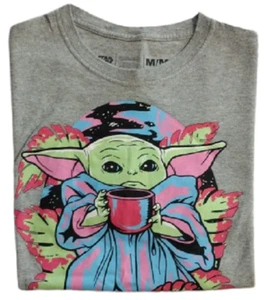 Star Wars Yoda Adult Gray Short Sleeve T-Shirt Size M - Picture 1 of 5