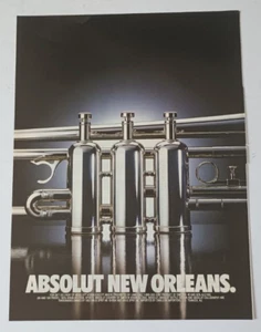 Vintage Paper Magazine Advertisement Print Ad Absolut Vodka New Orleans 1994 - Picture 1 of 3