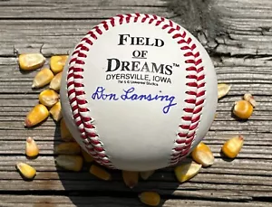 DON LANSING FIELD OF DREAMS FILMSEITE ORIGINALBESITZER AUTHENTISCH SIGNIERTER BASEBALL - Bild 1 von 12