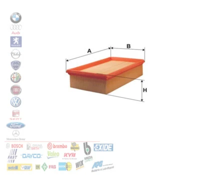 FILTRO ARIA NISSAN JUKE MICRA III RENAULT CLIO III 1.5 DCI A078 - Immagine 1 di 3