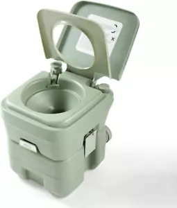 Outdoor 5.3 Gallon Flush Travel Camping Portable Toilet for Hinking, Boating, Ca - Picture 1 of 9