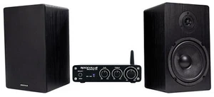 Rockville BLUAMP 21 Bluetooth Home Audio Receiver Amp+(2) 6.5" Black Speakers - Picture 1 of 12