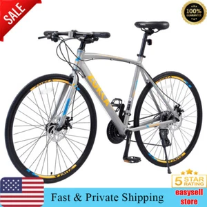 ZUKKA 24Speed Hybrid Bike Disc Brake 700C Road Bike for Men Women's City Bicycle - Picture 1 of 10