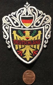 ALEMANIA Parche de viaje de recuerdo grande escudo de armas solapa insignia escudo - Imagen 1 de 3