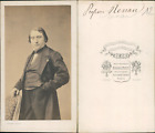 Pierre Petit, Paris, Joseph Renan CDV vintage albumen. Joseph Ernest Renan, n&#233;