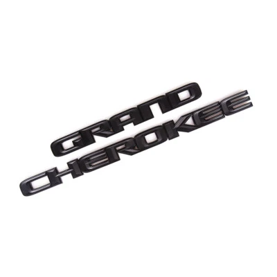 Matte Cherokee Door Emblem Badge fit 2017-2020 Jeep Grand Cherokee OEM Mopar  - Image 1 of 3