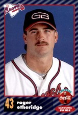 1996 Greenville Braves Coke #9 Roger Etheridge Demopolis Linden Alabama AL Card
