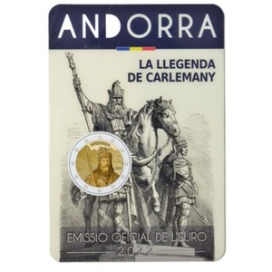 2 Euro Andorra 2022 * Charlemagne * Coin Card BU