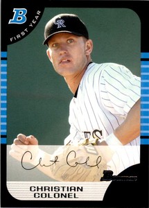 2005 MINT - Bowman ** Christian Colonel Rookie Colorado Rockies #295