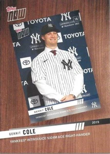 2020 Topps Series 2 GERRIT COLE Best of Topps Now -NEW YORK YANKEES- #BTN-8 - Picture 1 of 1