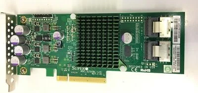 Supermicro AOC-S2308L-L8I 8-Port SAS/SATA PCI-Express RAID Controller Card *USED - Image 1 of 3