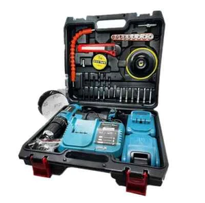 Trapano avvitatore a percussione doppia batteria 48V 2Ah + accessori valigetta - Foto 1 di 10