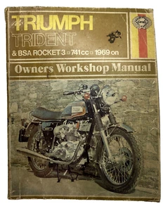 GENUINE HAYNES 136 TRIUMPH TRIDENT & BSA ROCKETS 741CC 1969 ON OWNER'S WS MANUAL - Picture 1 of 7