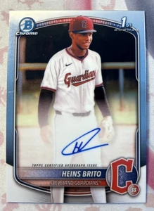 2025 Bowman Chrome Heins Brito 1ST Auto #CPA-HB Guardians - Picture 1 of 1